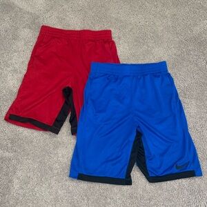 Pack Of 2 Boys Nike XL shorts Red and Blue No Tags